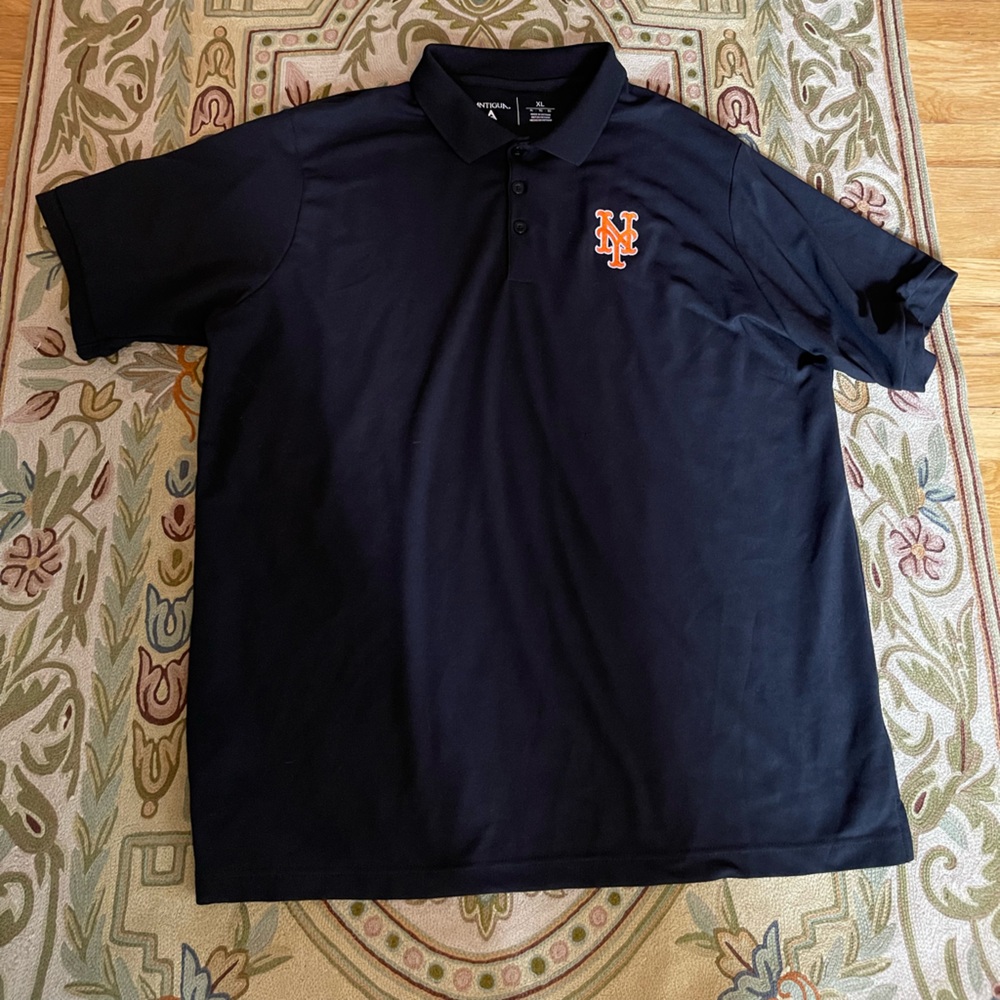 Antigua Mets Logo Polo Shirt, XL